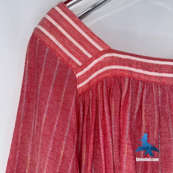 1134 NWOT Free People See Saw Top - Size XS (oversize) - Red - Picture 12 of 16